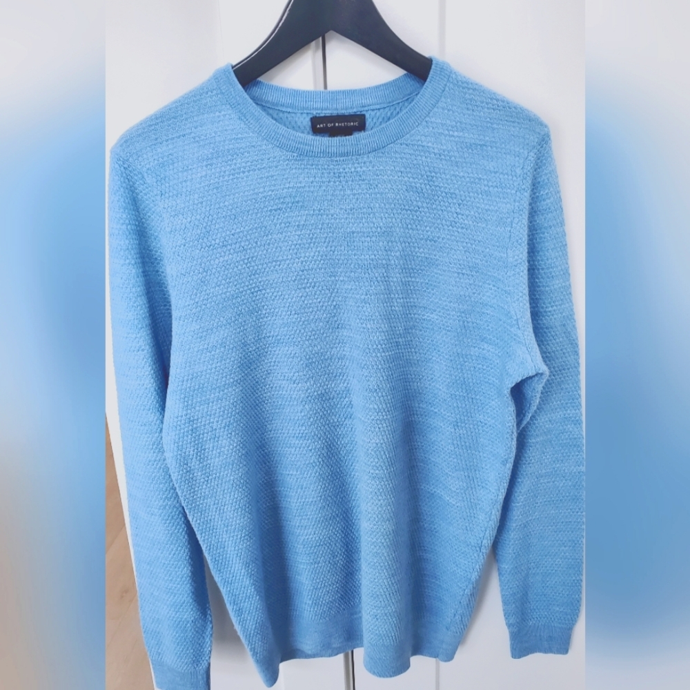 ART OF RHETORIC M- Mens Sweater, Very soft Knit, Gorgeous Shade of BLUE